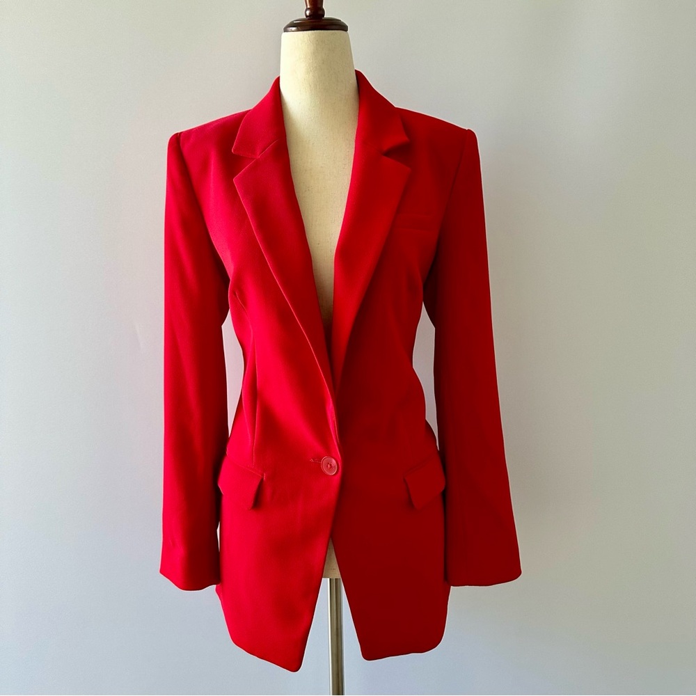 Express Women's Red Blazer
